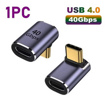 USB 4.0 Type-C Adapter 100W PD 40Gbps 8K 60Hz U-Shaped Male to Female ✅ picture