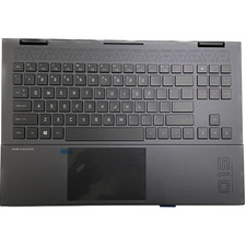 New For HP OMEN 15-EN 15Z-EN Palmrest w/RGB Backlit Keyboard touchpad M00667-001 picture