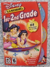 Video Game PC Disney 1st-2nd Grade Learning Reading Spelling Fractions NEW Box picture