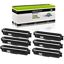 6PK TN221 BK Toner Cartridge Fit for Brother MFC-9140CDW MFC-9140CDN MFC-9330CDW picture