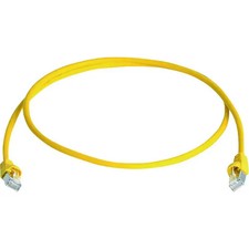 Telegärtner 100009133 RJ45 Network Cable, CAT 6A S/FTP Patch Cable 50.00m Yellow picture