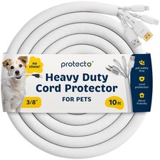 Heavy Duty Dog & Cat Cord Protector 10ft Long Sleeve, Easy-to-Use 3/8 in Cord... picture