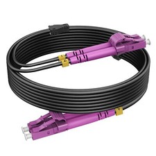 30m/98ft OM4 LC to LC Fiber Patch Cable Outdoor Armored，Outdoor Fiber Optic C... picture