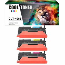 3PK CMY Color CLT-406S Toner for Samsung CLP-365W CLX-3305FW Xpress C410W C460FW picture