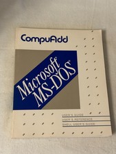 MICROSOFT MS DOS USER GUIDE REFERENCE SHELL CompuAdd PB VG vintage manual picture