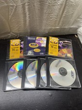 Lot of 7 Blank CD-R CD-RW Discs in Jewel Cases Memorex HP PNY 650MB 74 Min Media picture
