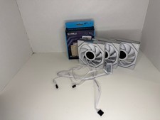*Fans Only* Lian Li UNI FAN TL LCD Wireless Blade 120mm - White (3-Pack) picture