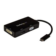 StarTech USB-C Multiport Adapter 3-in-1 USB C to HDMI DVI or VGA CDPVGDVHDBP picture