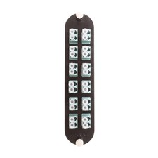 CORNING CCH-CP24-E4 CLOSET CONNECTOR HOUSING PANEL W/ 12 LC DUPLEX ADAPTERS picture