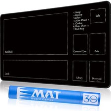 Biouai Stitched MTG Playmat - Magic The Gathering w/ Tube Case picture