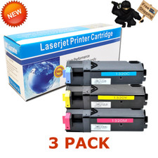 3 PK 1320 Yellow Cyan Magenta Color Set Toner  For Dell Color Laser 1320 1320C picture