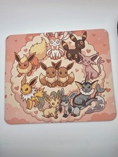 CUSTOM FAN ART All Eeveelutions Kawaii Circle Mouse Pad 20x24cm picture