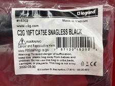 C2G Cat5e Snagless Black Ethernet Patch Cable 10ft 15202 ✨❤️✨✨❤️✨ BRAND NEW picture