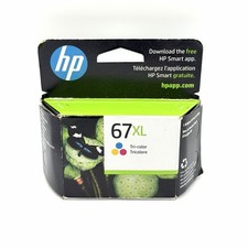 HP 67XL Tri-Color Ink Cartridge New Genuine High Yield Exp 05/2025 picture