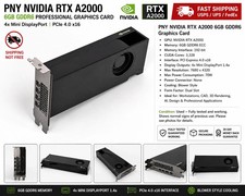 PNY NVIDIA RTX A2000 6GB GDDR6 Graphics Card 4x Mini DisplayPort PCIe 4.0 picture