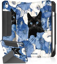 for iPad (A16) 11th/for iPad 10th Generation Case,Cat-Flower picture