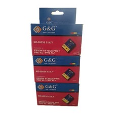 G&G  Ink Cartridge Epson Stylus Pro/Pro XL & XL+ NE-00036 C.M.Y COLOUR Lot Of 3 picture