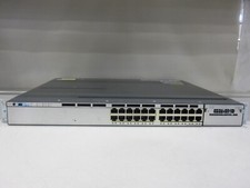 Cisco WS-C3750X-24P-E 24-Port PoE Gigabit 3750X Switch w/Dual Pwr AC picture