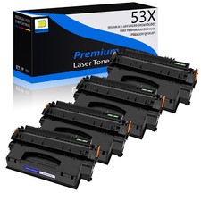 4PK Black Q7553X 53X Toner Cartridge for HP LaserJet M2727nf M2727nfs MFP P2015 picture