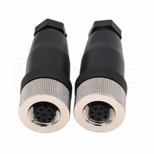 Eonvic M12 8 Pin Female Connector, 12mm A Code IP67 30V 2A AC/DC Industrial Circ picture