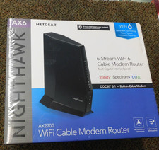 New NETGEAR Nighthawk AX6 WiFi 6 CAX30 Wifi Cable Modem Router picture