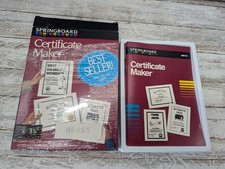 Vintage Springboard Certificate Maker IBM Tandy and compatibles   picture
