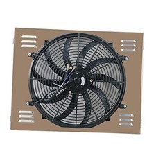 Full Aluminum Racing Cooling Radiator with Shroud Fan Compatible with 1972 picture