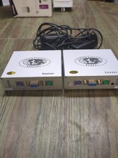 VGA KVM PS2 Extender Sender And Receiver Untested  picture