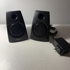 Genuine Logitech Z130 2 Piece Multimedia Stereo Speakers w/ Adapter picture