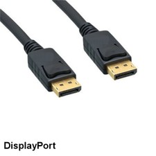 KNTK 25ft DisplayPort 1.2 Cable w/ Latch 28 AWG HD 4K DP Male to Male Cord picture