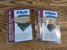 Two KBYTE B6D71809 1GB 200pin DDR2 NB Laptop Notebook Memory Upgrade PC5300 New picture