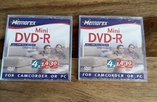 2 X Memorex Mini DVD-R for Camcorder or PC NEW & Sealed picture