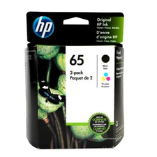 HP #65 2pack Combo Ink Cartridges 65 Black and Color New Genuine Retail Box picture