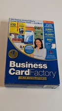 New BUSINESS CARD FACTORY DELUXE VERSION 3.0 WINDOWS XP 1998 SOFTWARE - #162f picture