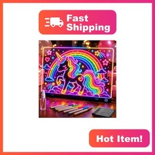 SCOPOW 16 Inch LED Drawing Board, Colorful picture