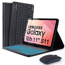 LAMA Keyboard Case with Mouse for Samsung Galaxy Tab S11 S11, Black+Mouse picture