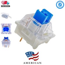 Blue Switches- 65 Pack, 3-Pin Clicky Tactile 50gf Dustproof RGB Switches - MX... picture
