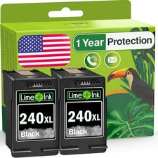 2 pk Black PG 240XL Ink Cartridge for Canon PIXMA MG MX Printer Series MG2120 picture