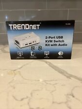 NEW Trendnet TK-209K 2-port USB KVM Switch Kit with Audio - HD Resolution picture