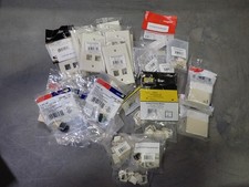 Lot of Misc Keystone Beige -Jacks -Faceplates -Mounting Housing -See Description picture