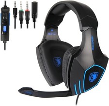 Sades Gaming Headphone for PS4, Xbox, PC Mac Sound Stereo Mic 3.5mm SA819 picture