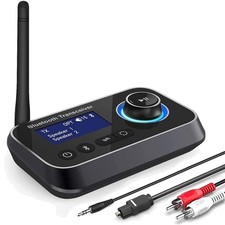 Bluetooth 5.3 Transmitter Receiver for 2 Headphones 3-in-1 Audio Adapter with... picture
