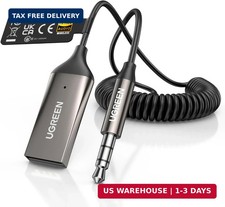Aux to Bluetooth 6.0 Car Adapter with LDAC, 3.5mm Aux Adapter Built-in Mi picture
