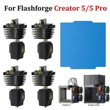 For Flashforge Creator 5 C5 Pro Hotend Kit Assembly Nozzle Cold Plate 3D Printer picture