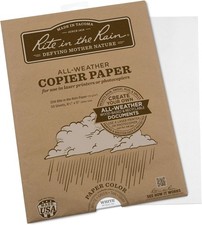 Rite In The Rain Weatherproof Laser Printer Copier Paper, 8.5