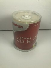 100-Pack Comp USA Brand Logo CD-R CDR Disc Media 52X 80 Min 700MB picture