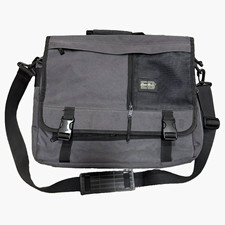 Eddie Bauer Solid Gray/Black Shoulder & Messenger Laptop Bag picture