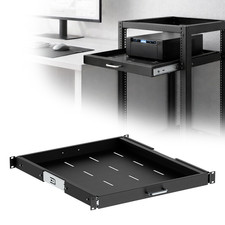 ynVISION.DESIGN 1U Server Rack Mountable Slide Out Shelf with Handle picture
