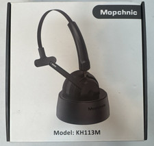 Mopchnic KH113M Wireless Bluetooth Mono Headset W/Boom Mic Headband Black picture