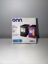 HP 67 67XL Ink Cartridges Black & Color New Unused Sealed ONN brand picture